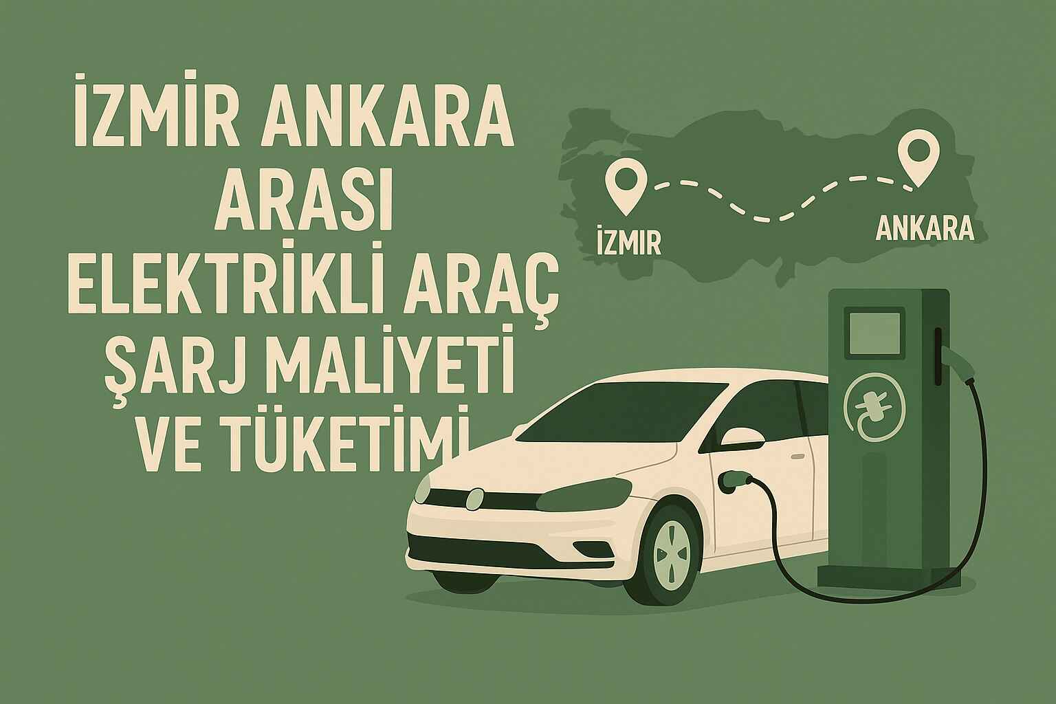 İzmir Ankara Arası Elektrikli Araç Şarj Maliyeti ve Tüketimi